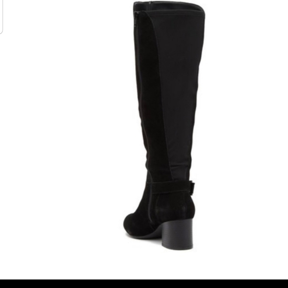 Anne Klein Honesty suede black knee boot size 9 - Picture 3 of 7